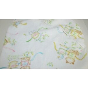 Vintage Shirt Tales baby hooded towel terry cloth Dundee animal print FLAW